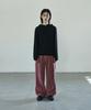 Seukeulaeteulpigsel Garment-Dyed Flare Training Pants [Wine]