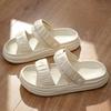 Woman Slippers Round Toe Summer Open Low Heel Indoor Sandals Outside Slides Green Height Shoes for Women 2024 New Fashion B Sale