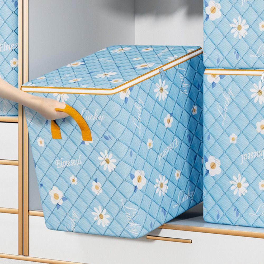 

Fabric Quilt Storage Bag Foldable Folding Storage Baskets Fabric Storage Bag for Cupboard