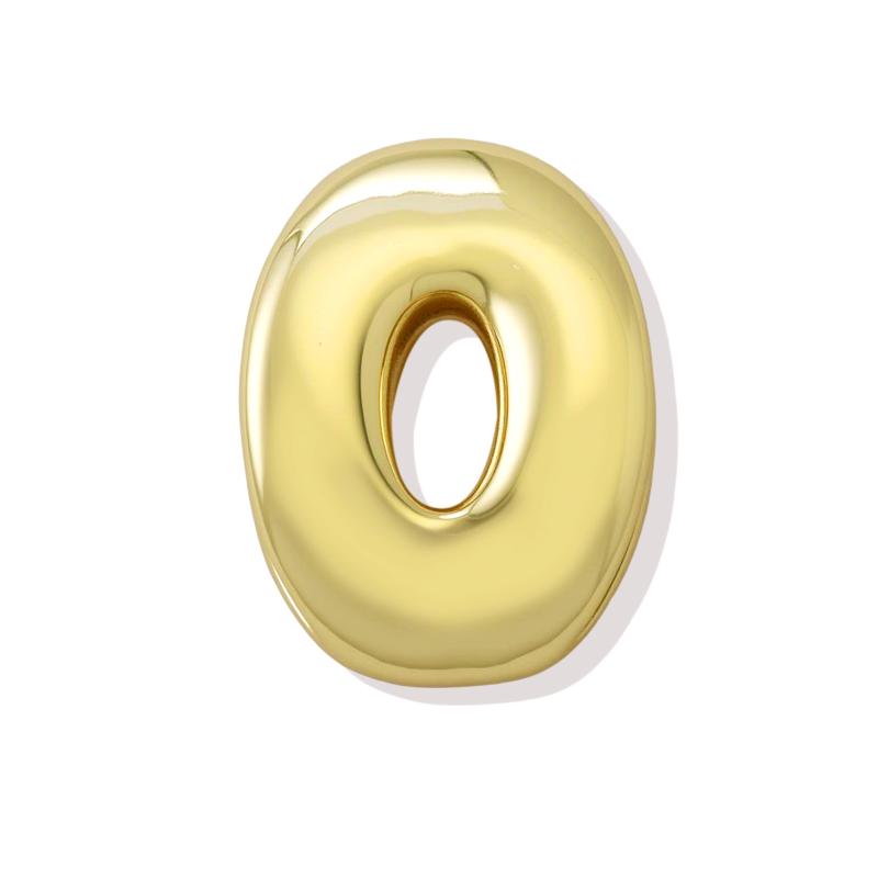 Initial Alphabet Letter Spacer Beads For Bracelet Big Hole Star Heart Charm Pendant Gold Color Diy Making Copper