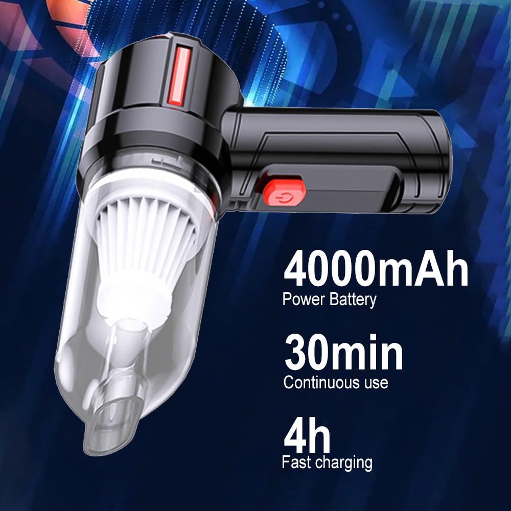 80000pa Wireless Convenient Car Vacuum Cleaner 3 In 1 Handheld Vacuum Pump Home Office With Vacuum Cleaner 120w Mini