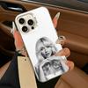 Coque de téléphone Singer S-Sabrina C-Carpenter Pour iPhone 17,16,15,14,13,12,11 Plus,Pro Max,XS,Blanc Argenté coque de téléphone