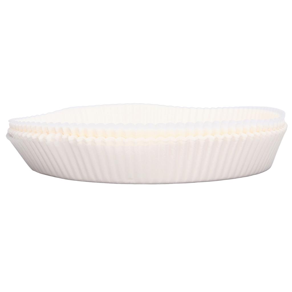 100 Pezzi Carta Rotonda Usa e Getta per Forno Resistente all'Olio Carta Assorbente per Friggitrice per Cucina Casalinga