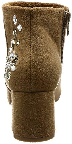 Bridget Birkin Women's Jeweled Side Zip Boots, Oak Suede, Size 22.5cm, 573005