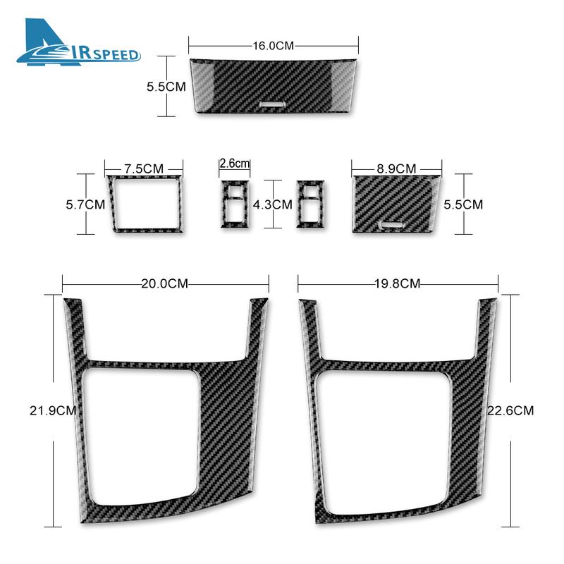 Forged Real Soft Carbon Fiber for Mazda 3 2010 2011 2012 2013 Accessories Car Gear Shift Frame Panel Cover Sticker Interior Trim