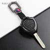 Abs Carbon Fiber Style Car Key Case Cover For Toyota Camry Avalon Corolla Matrix Rav4 Venza Yaris Replacement Protector Keychain