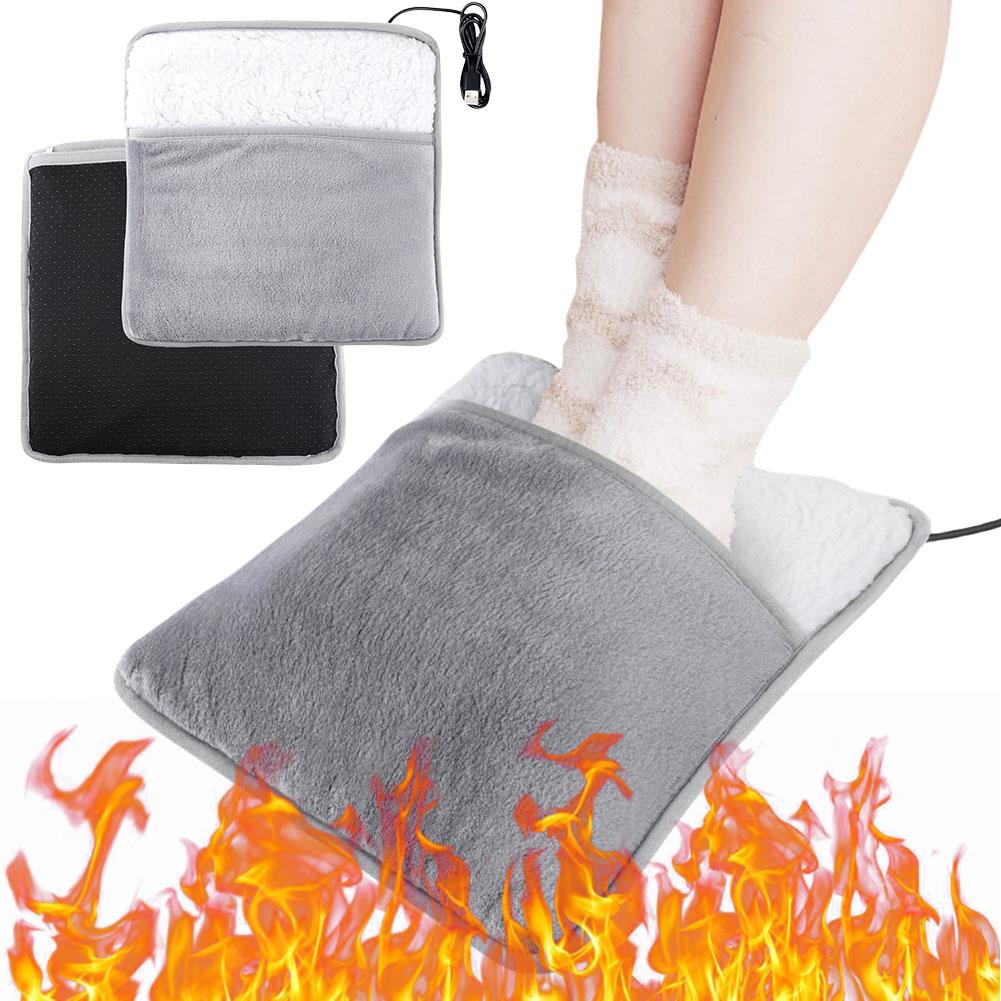 Universal Electric Heating Foot Pad USB Charging Household Washable 30cm Soft  Foot Warmer Heater Feet Warming Mat Winter