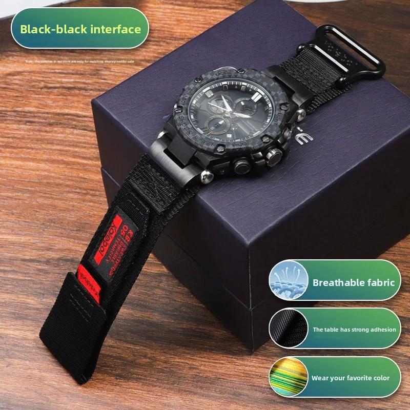 For Casio GSHOCK Heart of Steel Watch Strap GST-S130/S110/S120/W130L/B100/W300/400 Modifie nylon Watchband Wristband accessories