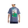 Nike Max90 Camiseta de Manga Corta Pulóver de Corte Holgado Cómodo para Hombre Tops Azul Puro HJ3365-491