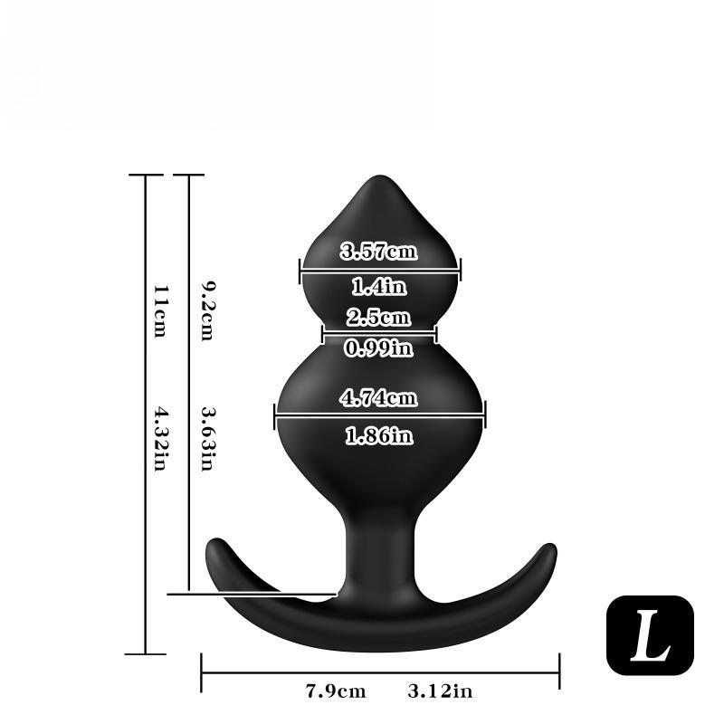 Analplug mit Stahlkugeln Buttplug Analkugeln Fetisch Männer Prostata-Massagegerät Sexspielzeug für Frauen Männer Analdilatator Buttplug