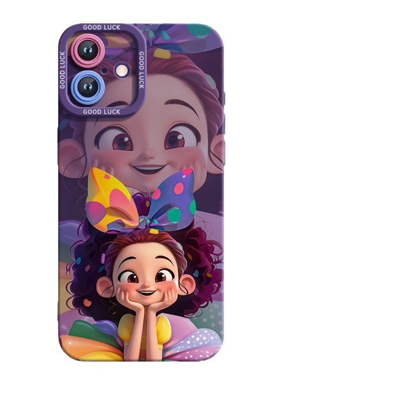 Princess Is Suitable for Apple 16promax Phone Case, Anime 15plus, Cartoon 14, Silicone Soft Case and 13mini