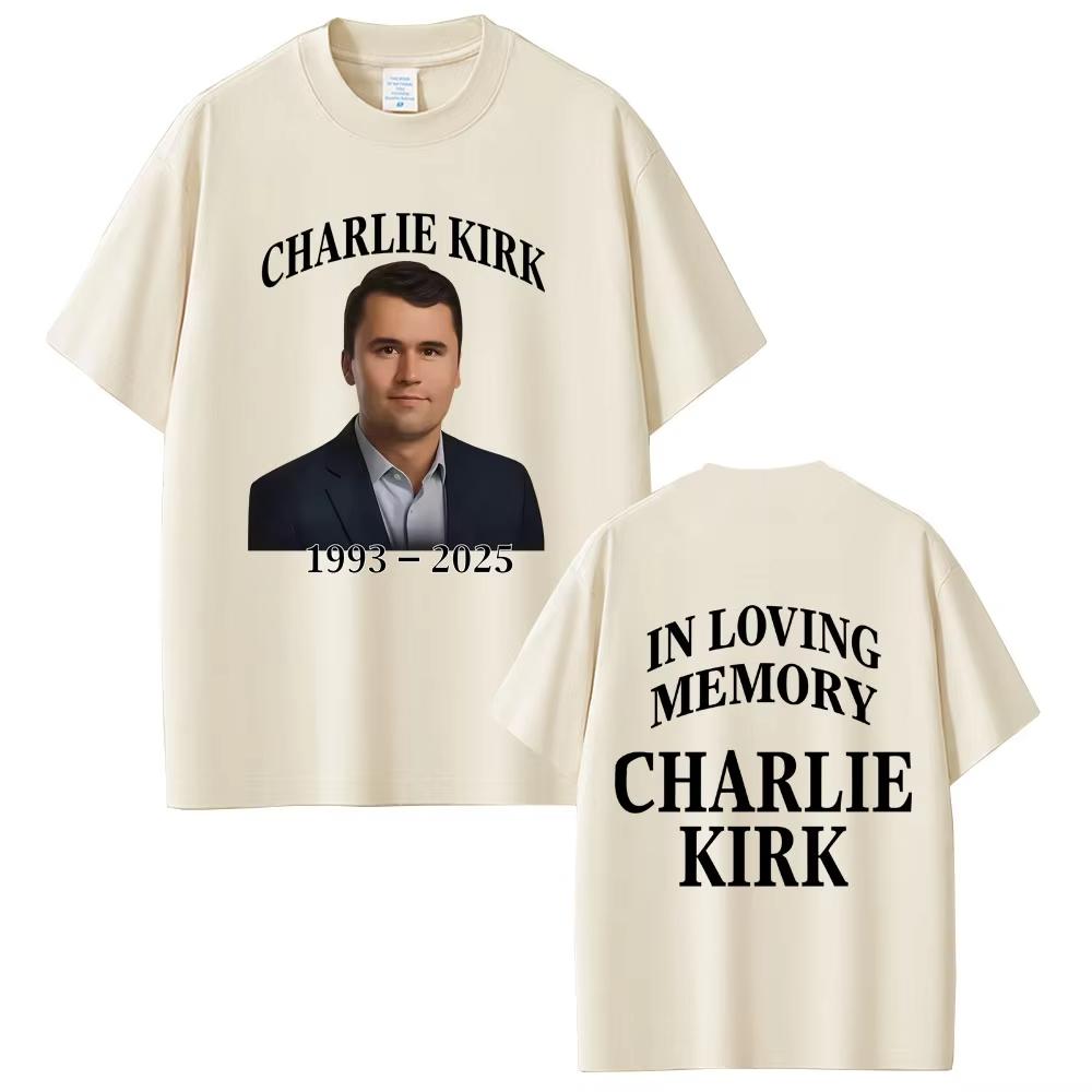 In Loveing Memory Charlie Kirk Freedom Tshirt Men Women Tribute Memorial American Hero Tee Patriotic Activism Shortsleeved Top