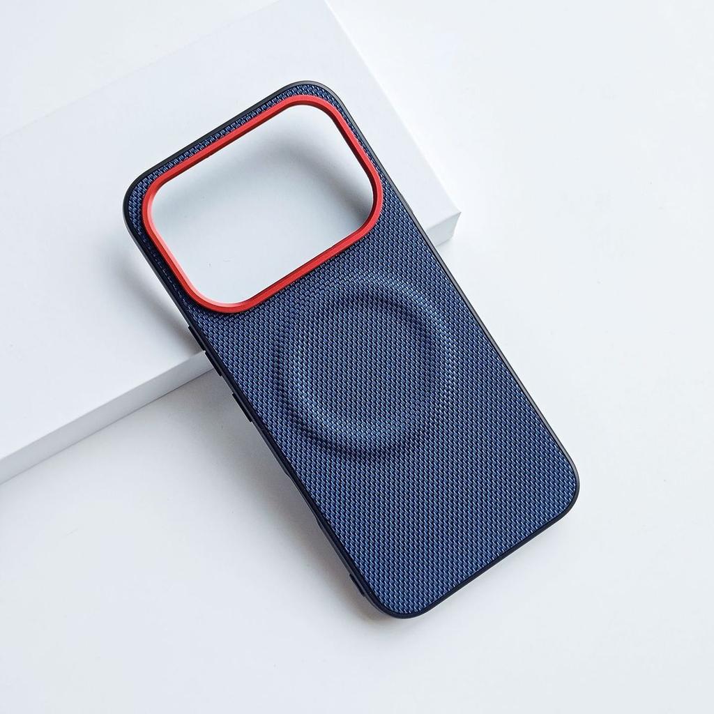 For Infinix Note Edge Case Fashion Magnetic For MagSafe Matte Nylon Leather Phone Cover New Arrivals Non-Slip Dustproof Bumper
