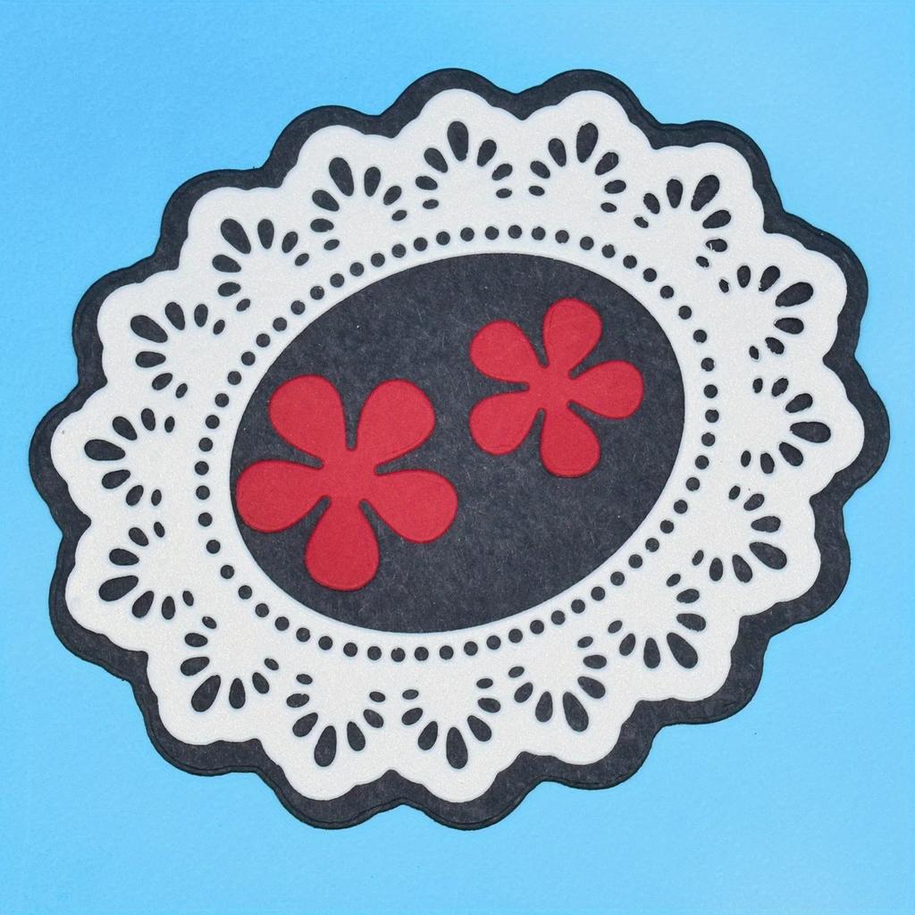 Flower Lace Oval Frame Dies Metal Cutting Dies for Scrapbooking Paper Gift Card Making