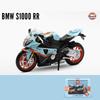 1/12 BMW S1000RR Gulf Oil Die Cast Motorcycle Model Toy Vehicle Collection Autobike Shork-Absorber Off Road Autocycle Toys Car