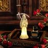 Halloween Scythe Night Light, Grim Reaper LED Desktop Decor, Warm Glow Ornament for Spooky Party Home