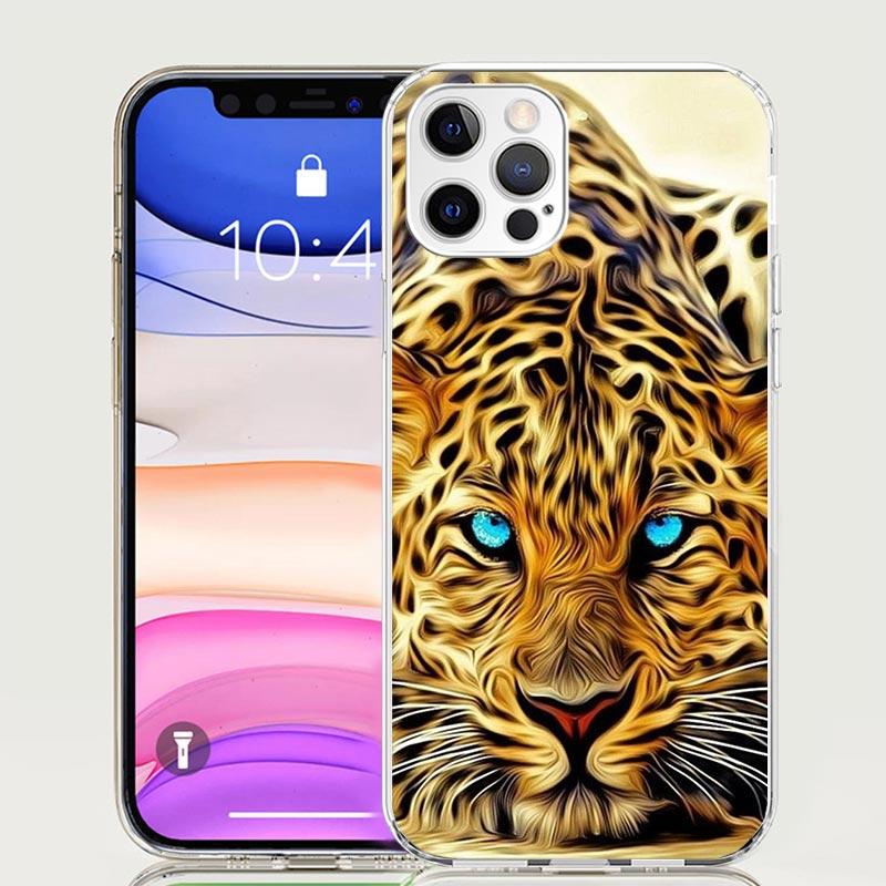 Ferocious Tiger Animal Case Phone Cover for Apple Iphone 16 15 14 13 12 Mini 11 Pro Max 16E X XS XR 7 Plus 8 + SE 2020 Trend Fun