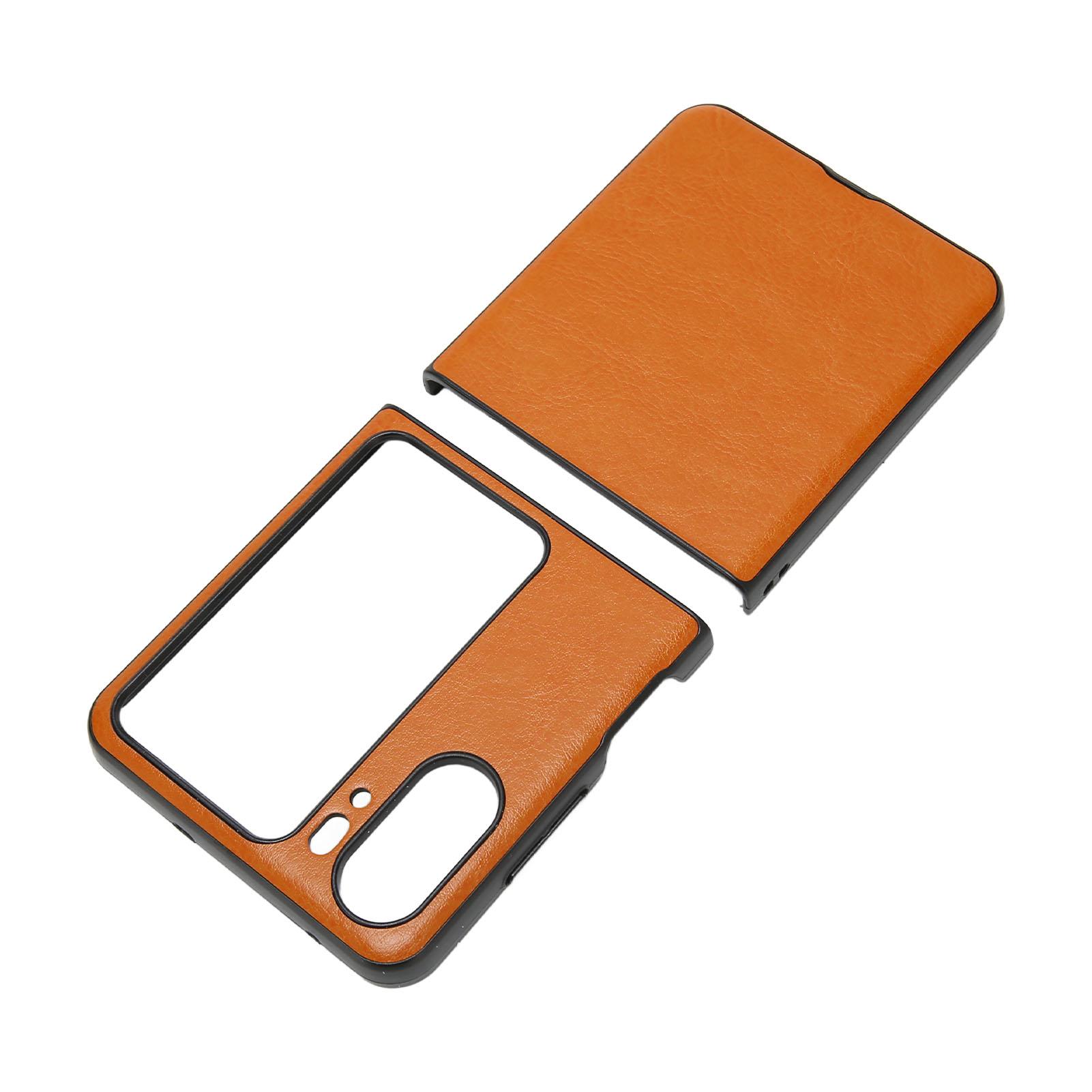 

Folding Screen Phone Case Trendy Comfortable Phone Protective Cover for Oppo Find N2 Flip Brown коричневый