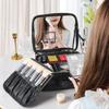 Korean Style Large Capacity Portable Makeup Bag with Full Screen Mirror