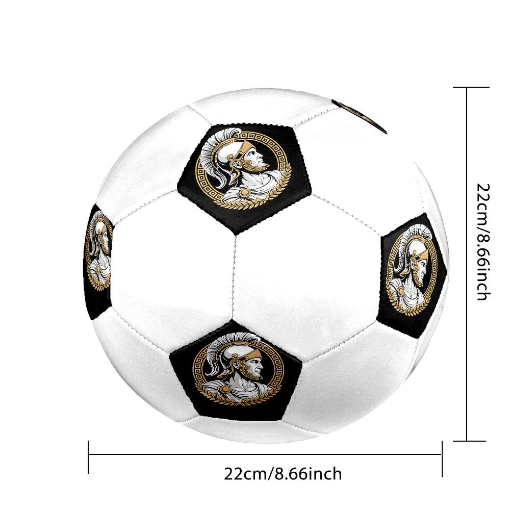 1PC Roman Warrior Emblem Soccer Ball Size 5 Football Machine Sewn Indoor/Outdoor Universal Football S86