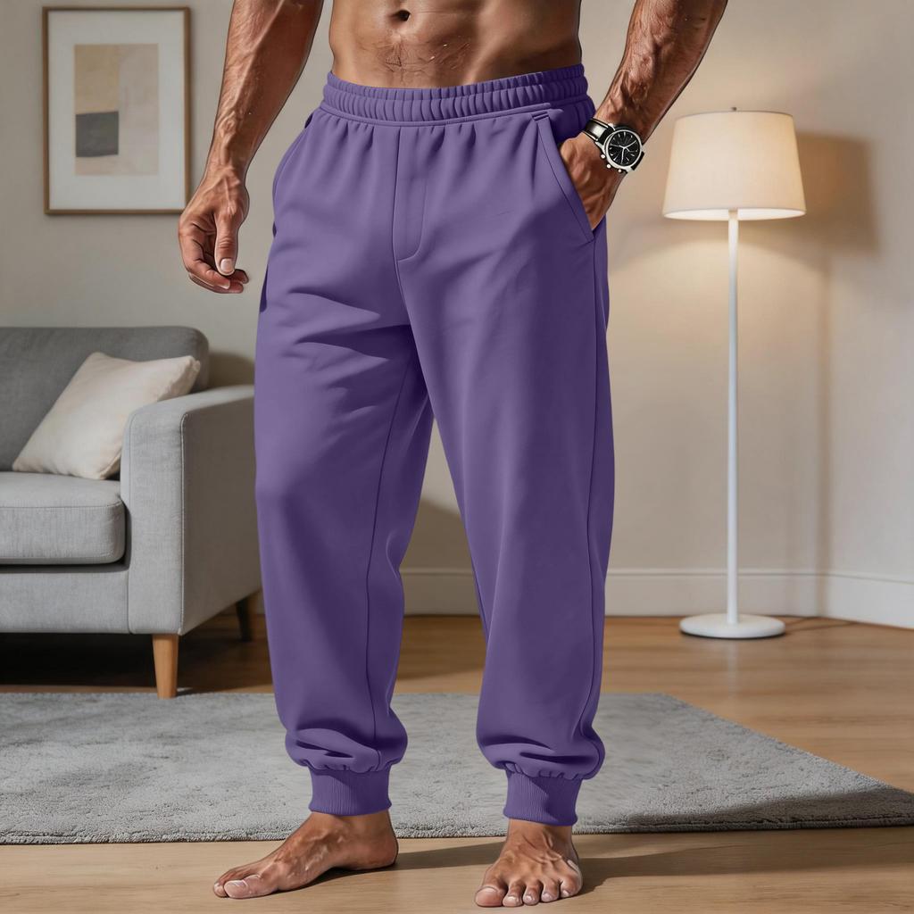 Herren Freizeithose mit lockerem Schnitt und elastischem Bund für täglichen Komfort