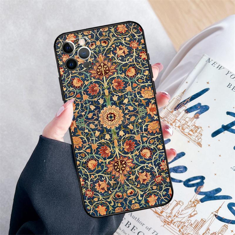 

William Morris Phone Case For iPhone 16 Pro Max 11 12 13 Mini 14 15 Pro Max XR 15 16 Plus 16e Cover Coque iPhone 13 mini
