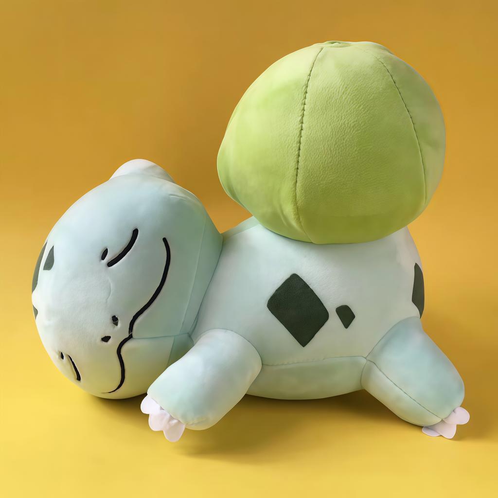 20CM Pokémon Plush Toys Sleeping Position Pikachu Eevee Squirtle Bulbasaur Anime Character Doll Child Birthday Christmas Gifts