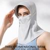 Sunscreen Full Face Visor Hat Adjustable UV Protection Veil Summer Sun Protection Mask  Hiking