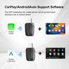 M34 2 in 1 AI Box Wireless Car Adapter for Upgrading Wired CarPlay/Android Auto to Wireless Compatible With Built-in CarPlay/Android Auto Vehicles