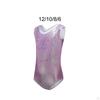Girls Gymnastics Leotards Shiny Leotard Costume Sleeveless Athletic Acrobatic