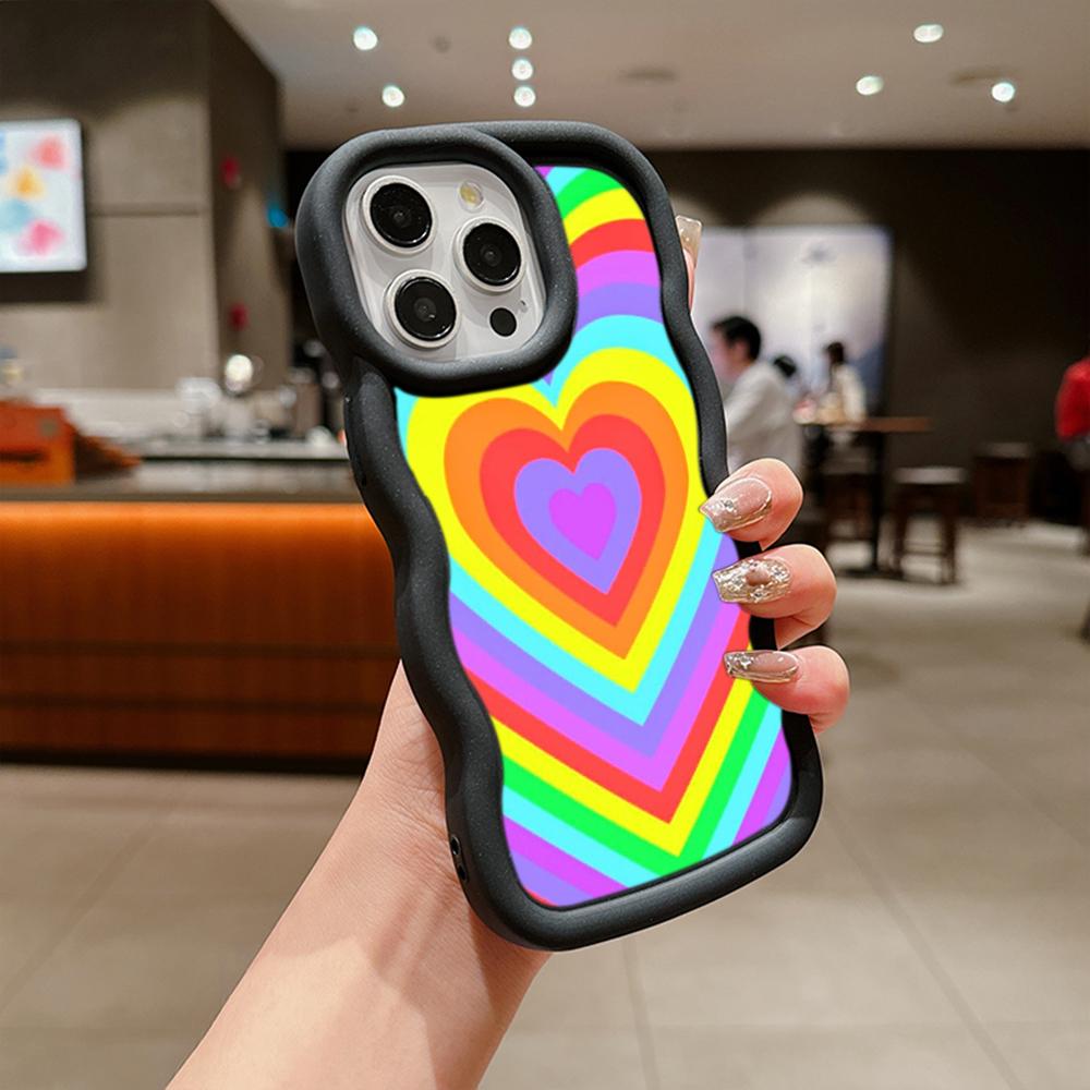 Ae93 Rainbow Art Design Protective Phone Cases for Xiaomi Poco X5 X3 M5s Redmi 13C 12C Note 13 Pro Plus 12S 10 Big Wave TPU Back Cover