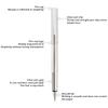 Stainless Steel Fountain Pen 0.38/0.5mm Writing Pen Simple Calligraphy Pen  Students