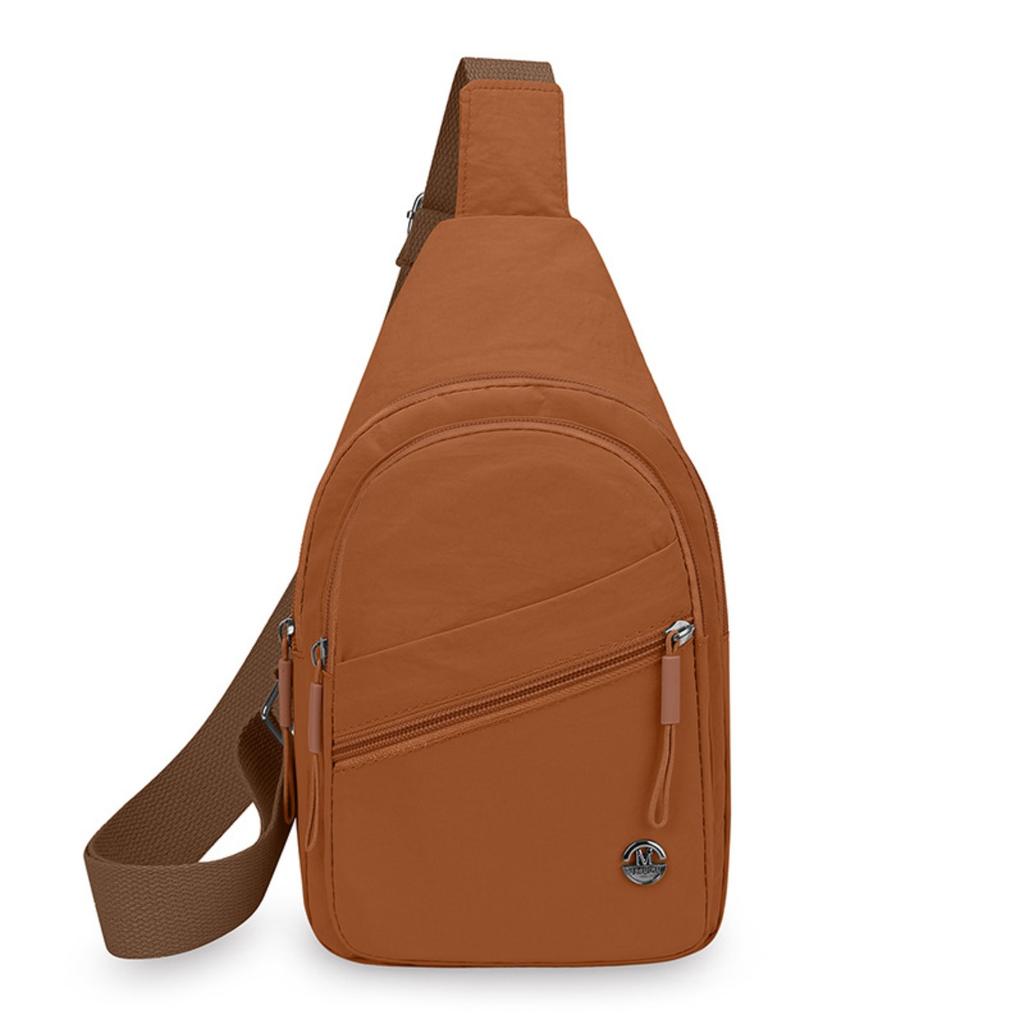 Ladies' Chest Bag, Adjustable Shoulder Straps, Multiple Compartments and Zipper Closure, Durable Material, Suitable for Daily Use, Travel, and Work