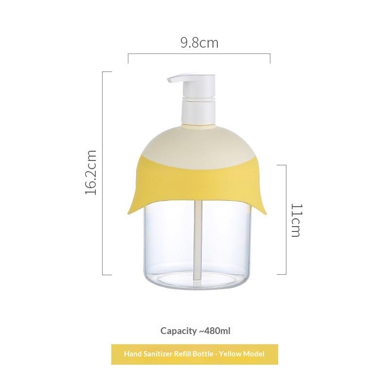480Ml Empty Pump Dispenser Bottles Portable Large Capacity Hand Soap Dispenser Wide Mouth Pump Bottle Dispenser