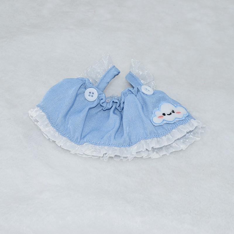 

Хлопковое платье-звездочка на бретельках для кукол 10 см (поколение 1 и 2), подходит для плюшевых кукол 17 см For 10CM Doll