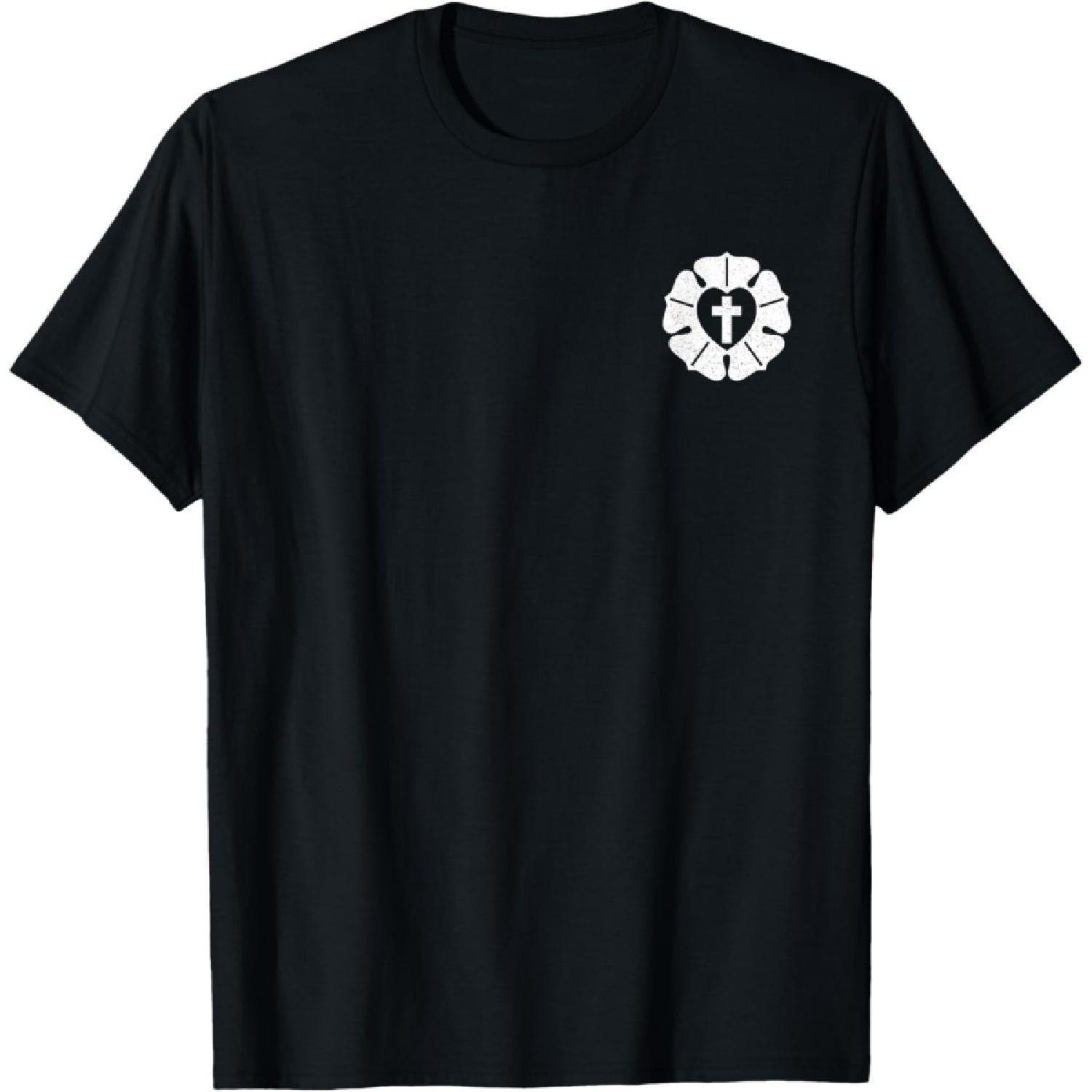 

LUTHER ROSE SEAL LUTHERAN SYMBOL T-Shirt XXXXXL чорний