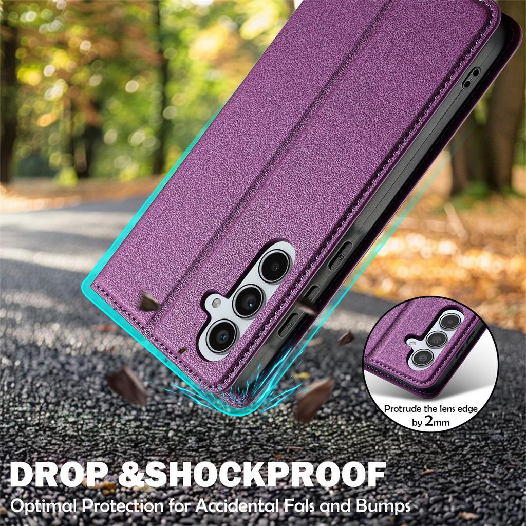 LC.IMEEKE Seria L1 dla Samsung Galaxy A17 5G/A17 4G Etui Portfel ze Skóry PU z Podstawką Ochronne Pokrowce na Telefon