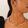 Elegantes geometrisches Wellen-Choker: Europäische & Amerikanische Halskette für Frauen