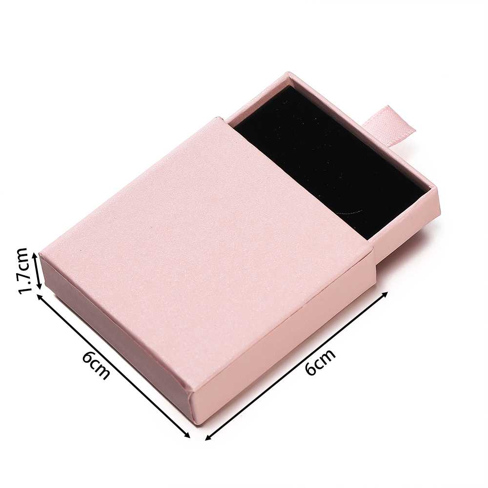 Creative Drawer Jewelry Packaging Box Necklace Ring Earing Bracelet Storage Organizer Display Stand Solid Color Paper Gift Boxes
