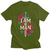 I Am No Man T Shirt for Men Funny Joke Sarcastic Quotes Tshirt Fashion Summer Style Short Sleeve Tee Shirt Clothing