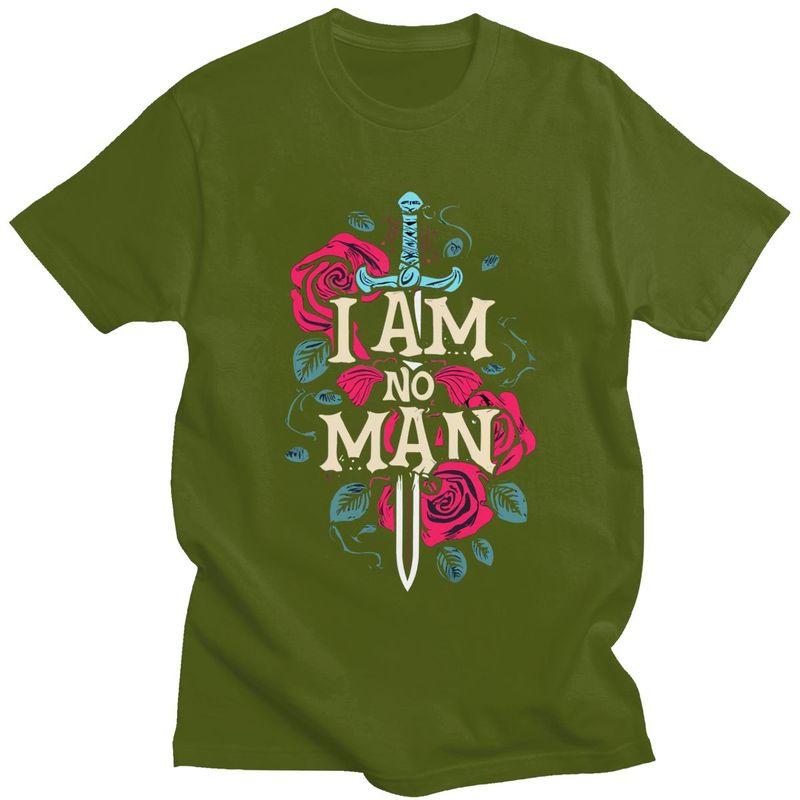 I Am No Man T Shirt for Men Funny Joke Sarcastic Quotes Tshirt Fashion Summer Style Short Sleeve Tee Shirt Clothing
