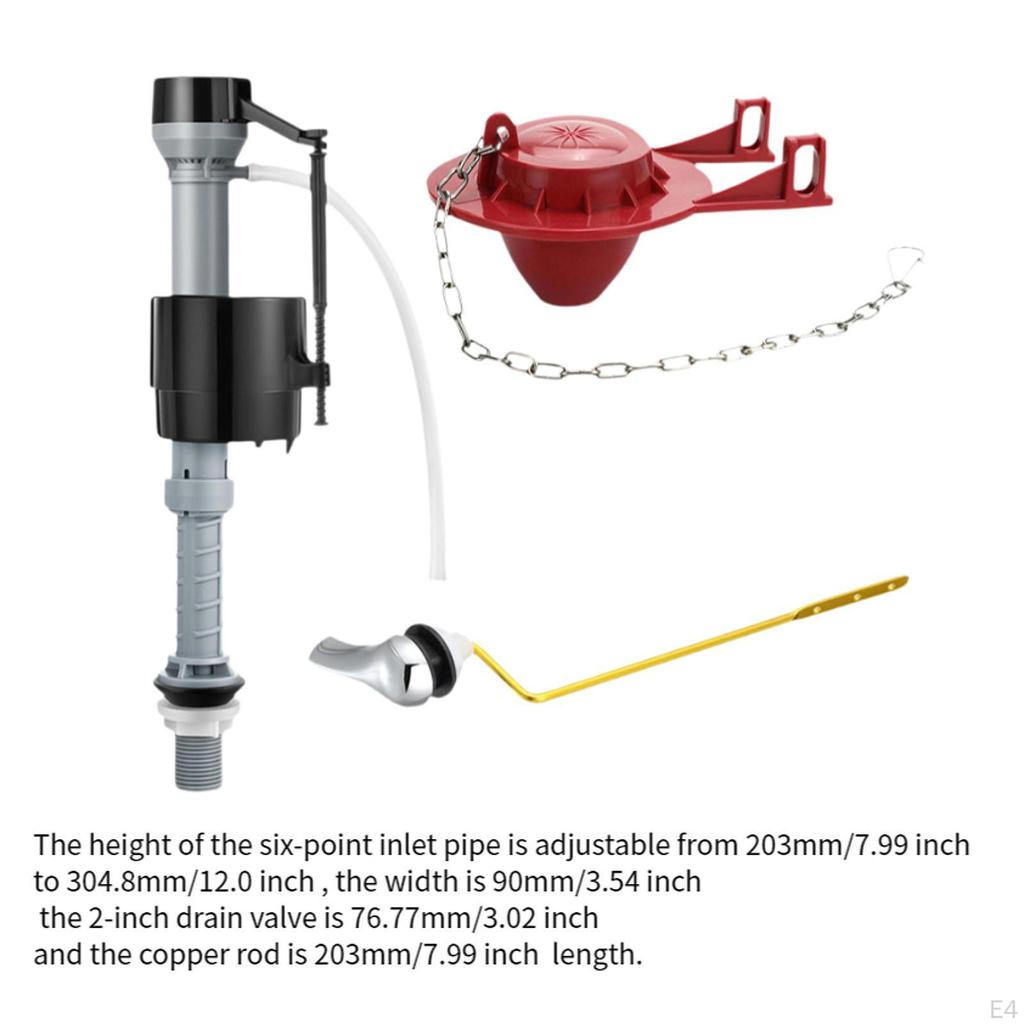 Einfach zu installierendes Toilettenspülkasten-Montageset zum Ersetzen von seitlichen Zulaufspülkästen