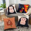 G-Gorilla Creative Cartoon Animation Pillow Case Square Pillow Bedroom Sofa Leisure ComfortCar Living Room Home Decoration 40X40