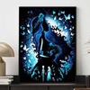 Diamond Painting Corpse Bride Emily Silhouette Art Painting, Diamond Mosaic Cross Stitch Diamond Inlay Room Decoration Gift