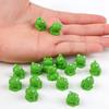 100pc Mini Frog Garden Green Frog Figurines Tiny Plastic Frogs Fairy Garden Decor Plants Resin craftwork