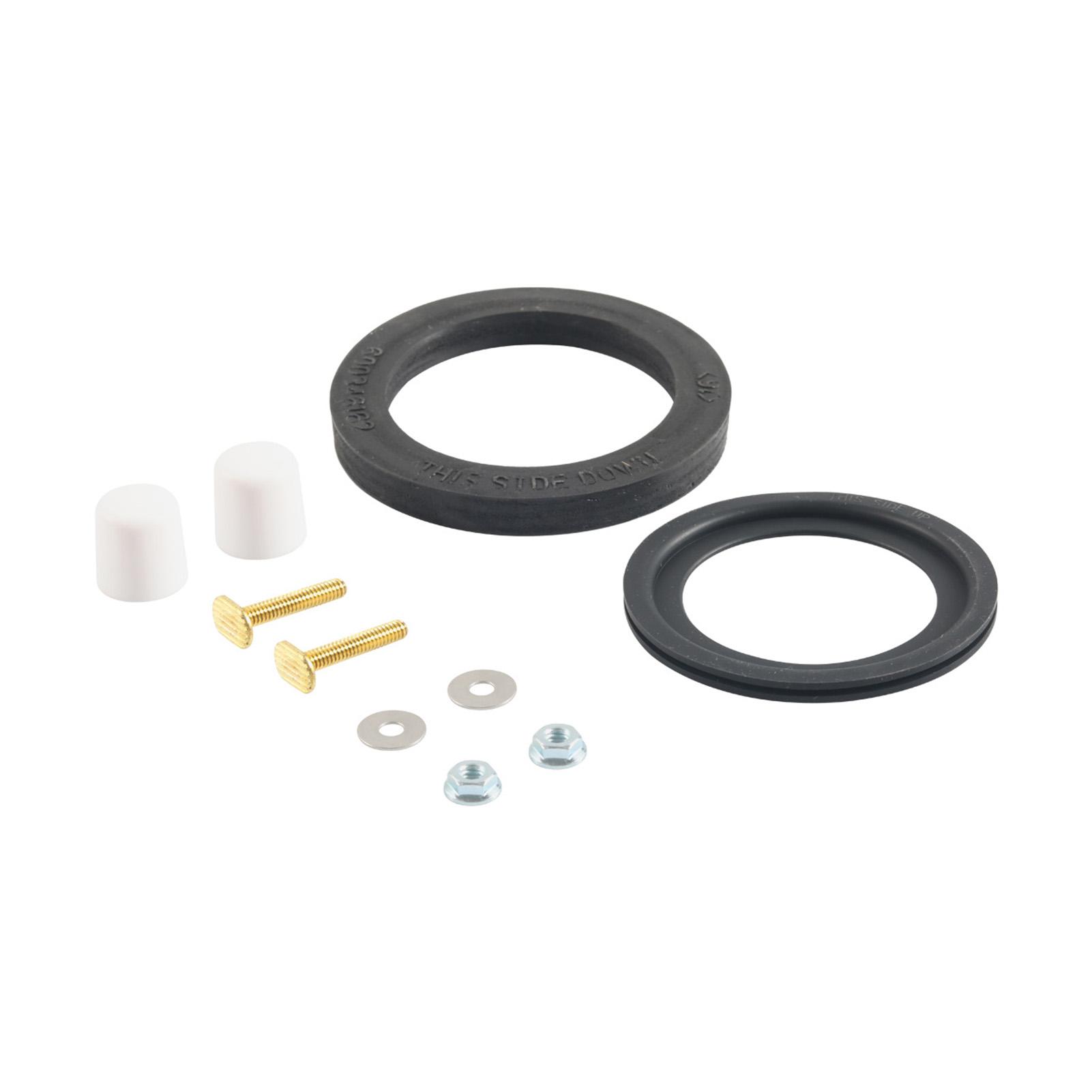 RV Toilet Seal Kit 385345892 RV Toilet Flange Kit Durable RV Toilet Flush Seal Replacement Parts Replaces 385311658 Flush Seal