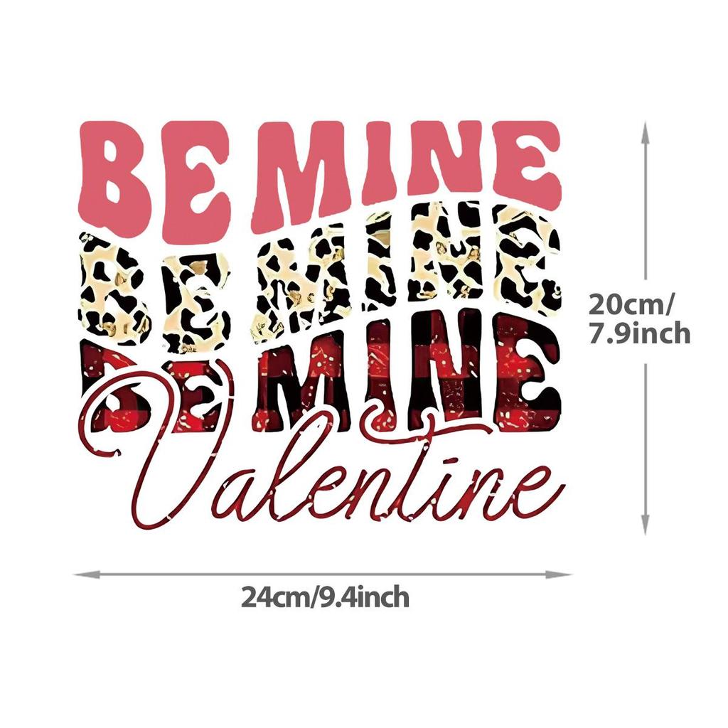 Valentine's Day Gifts: Heat Transfer HTV DTF Customized Couple T-shirts, Heat Press DIY Stickers, Clothing Heat Transfer Stickers