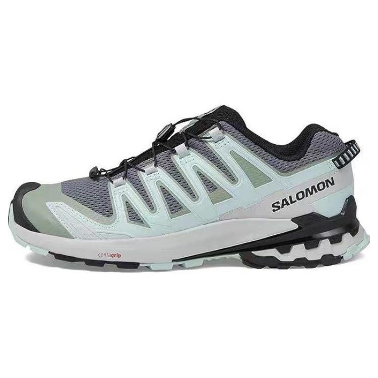 SALOMON XA Pro 3D V9 PU Comfortable Shock Absorbing Durable Low Top Outdoor Functional Shoes Unisex Shoes Green 472729