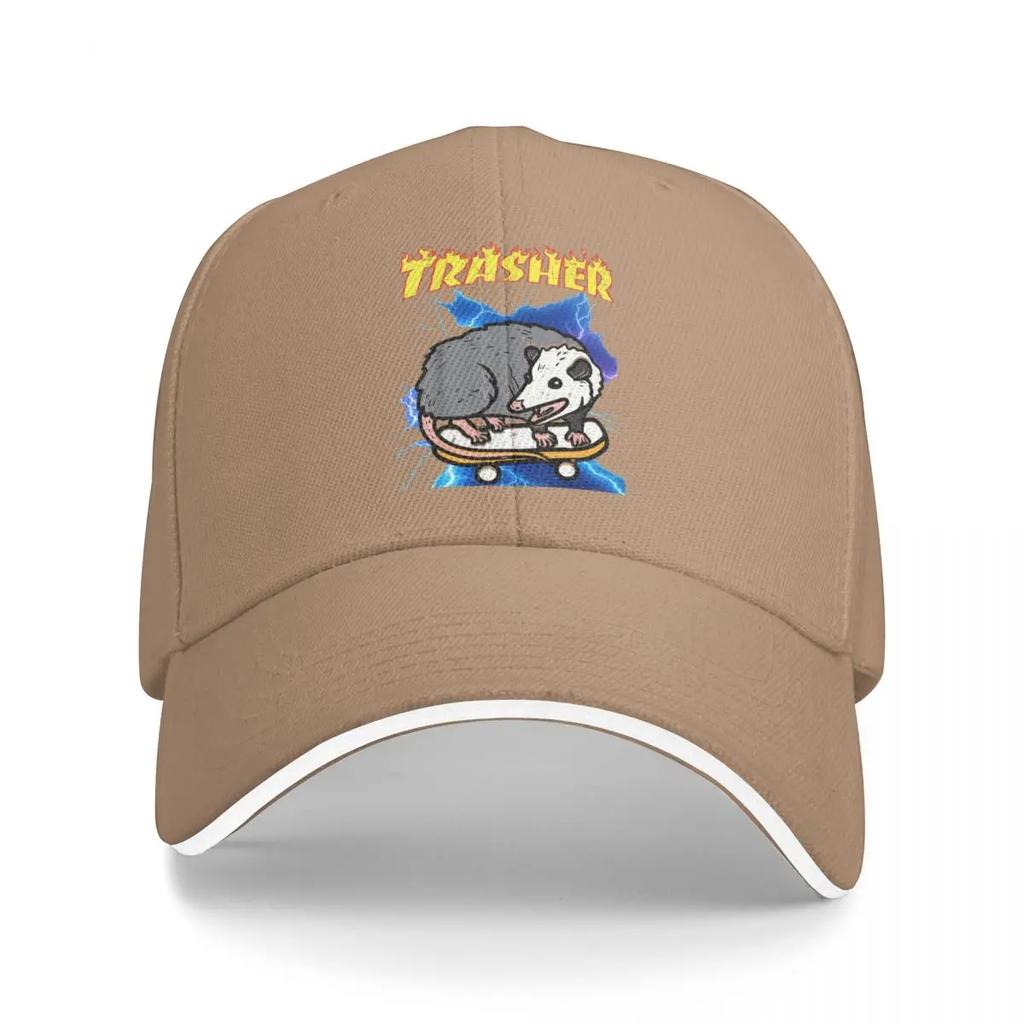 Baseball Caps Opossum Skateboard Trasher Funny Possum Skater Graphic Unisex Casual Summer Hats