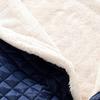 Fleece Wheelchair Blanket with Zipper Pocket Waterproof Windproof for Elderly Seniors Recliner Chair Travel Nursing Home Warmth